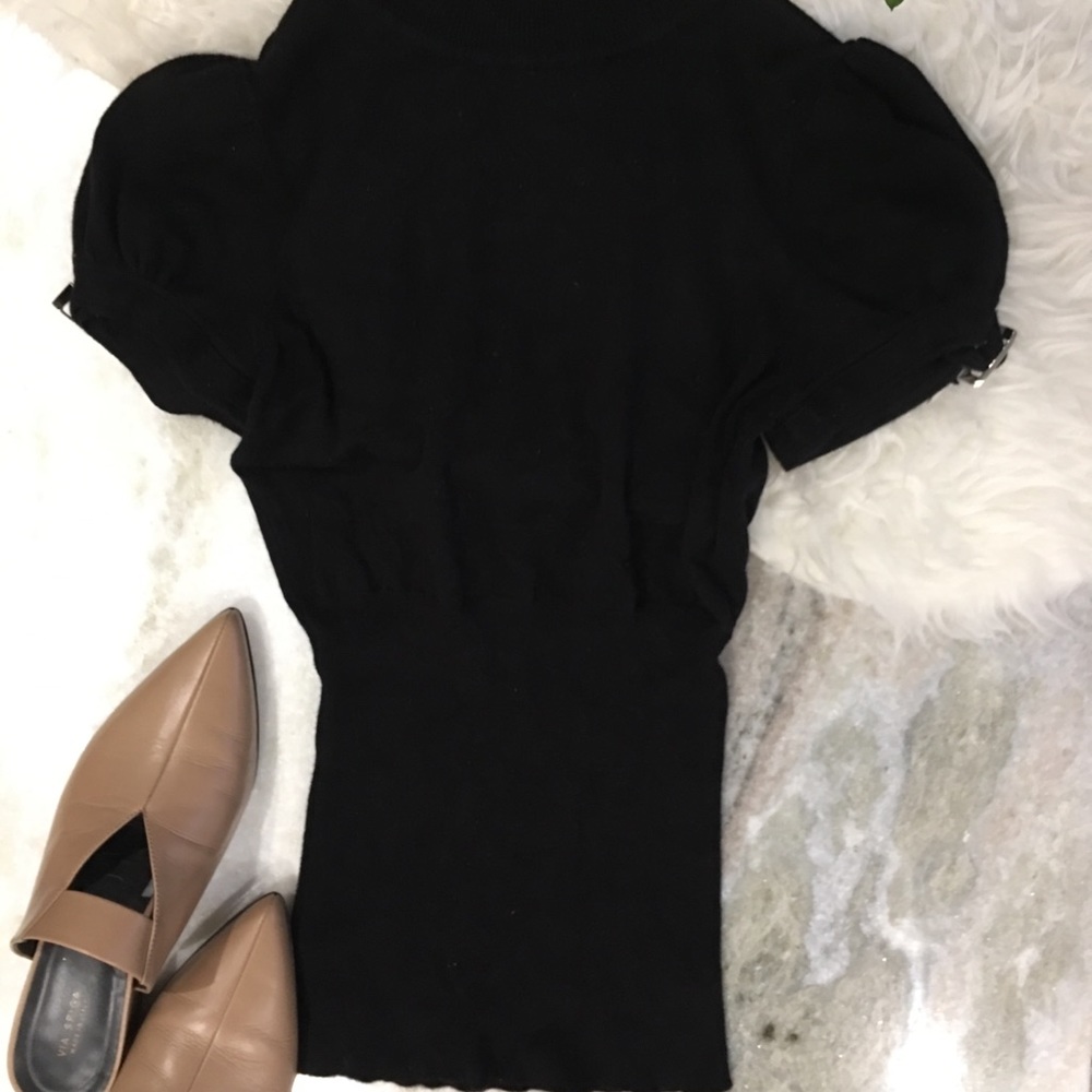 Turtleneck short sleeved sweater - Picture 2 of 4